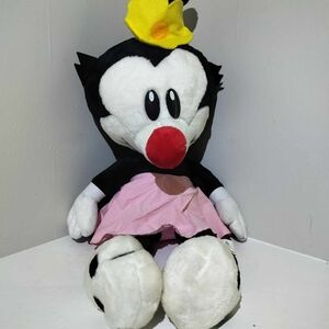 Plush Cartoon Character Toy with Pink Skirt
